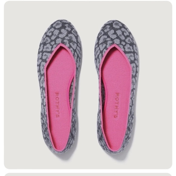 Rothy's Shoes - Rare Rothy's Merino Wool Cheetah Flats